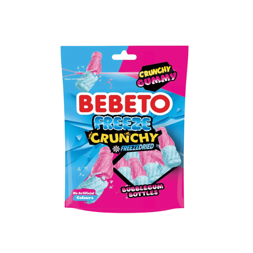 Bebeto Freeze Dry Candy Bubblegum Bottles 35g