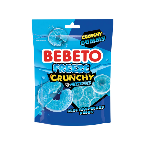 Bebeto Freeze Dry Candy Blue Raspberry Rings 35g