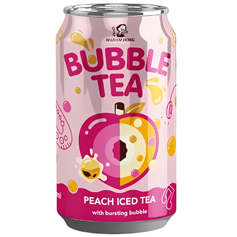 Lady Boba Iced Bubble Tea - Peach (24x320ml)