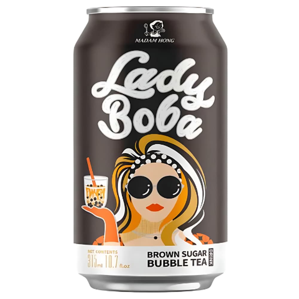 Lady Boba Milk Bubble Tea - Brown Sugar (24x315ml)