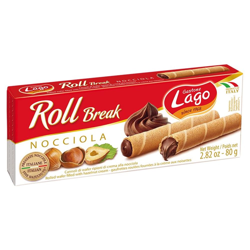 Lago Roll Break Hazelnut (24x80g)