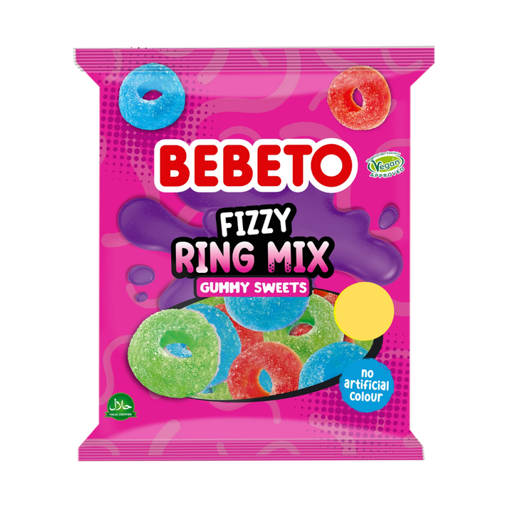 Bebeto Fizzy Ring Mix (10x150g)