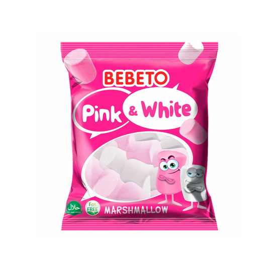Bebeto Pink & White Marshmallows 60g