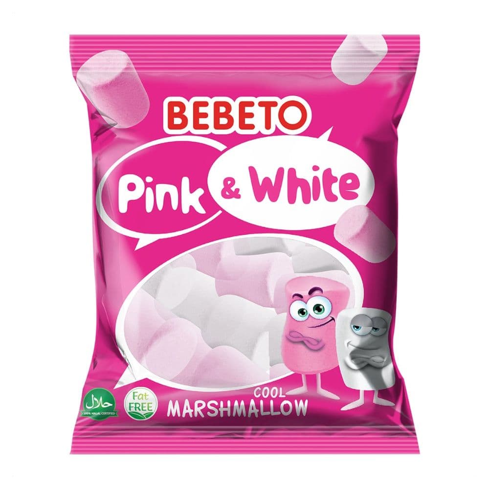 Bebeto Pink & White Marshmallows 135g