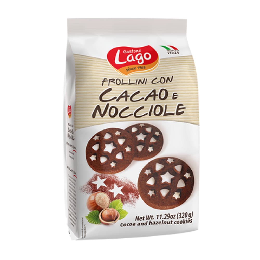 Lago Cocoa and Hazelnut Cookies (12x320g)