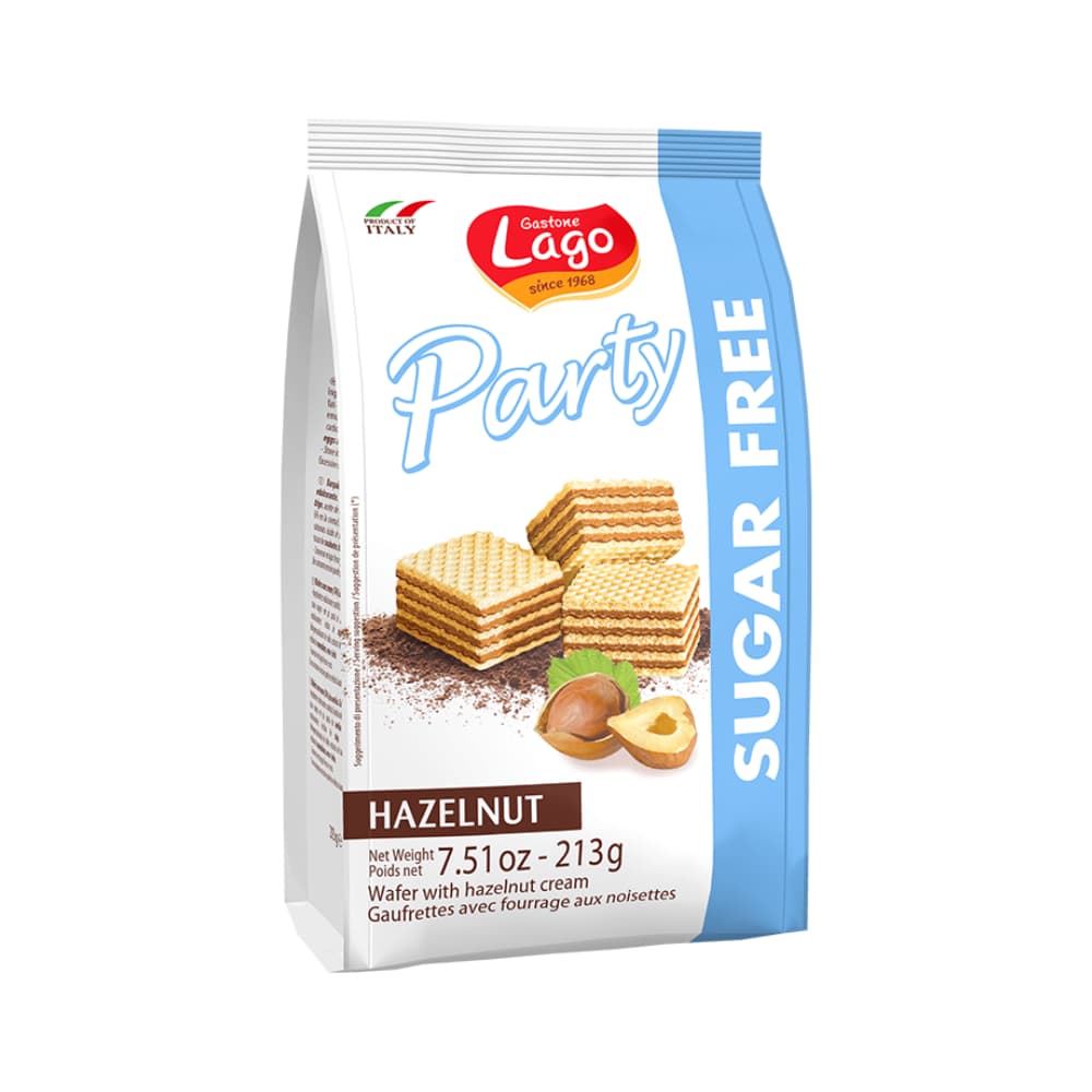 Lago Party Wafers Hazelnut Sugar Free (10x250g)