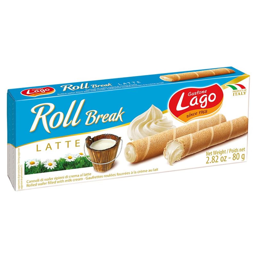 Lago Roll Break Milk Latte (24x80g)