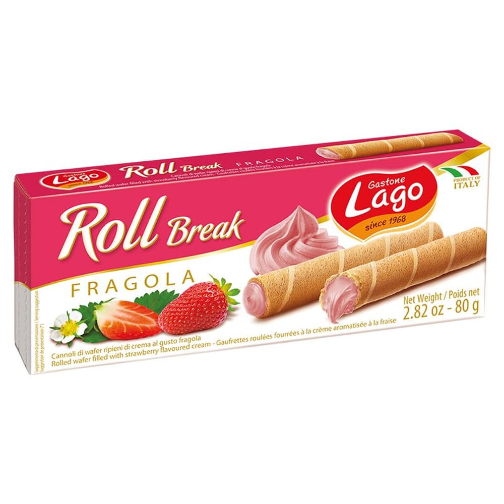 Lago Roll Break Strawberry (24x80g)