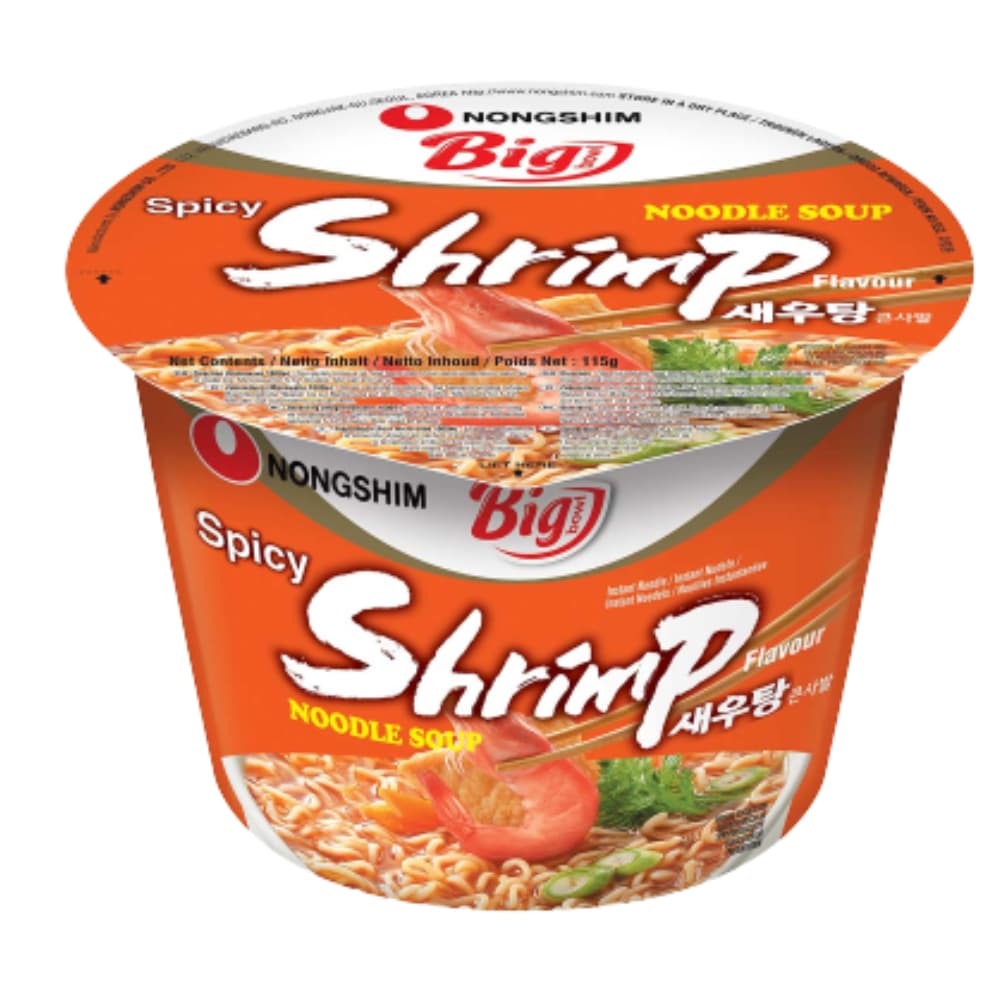 NONGSHIM Instant Noodles Shrimp Spicy Big Bowl 115 G