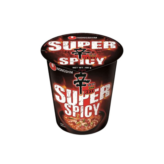 NONGSHIM Instant Noodles Shin Red Super Spicy Cup 68 G