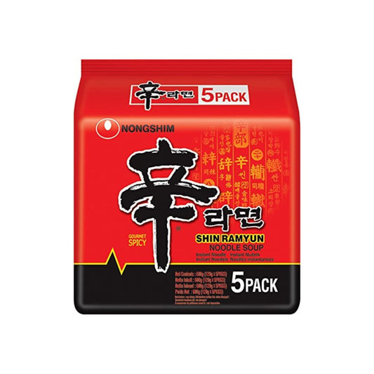 NONGSHIM Instant Noodles Shin Ramyun 5-Pack 120 G