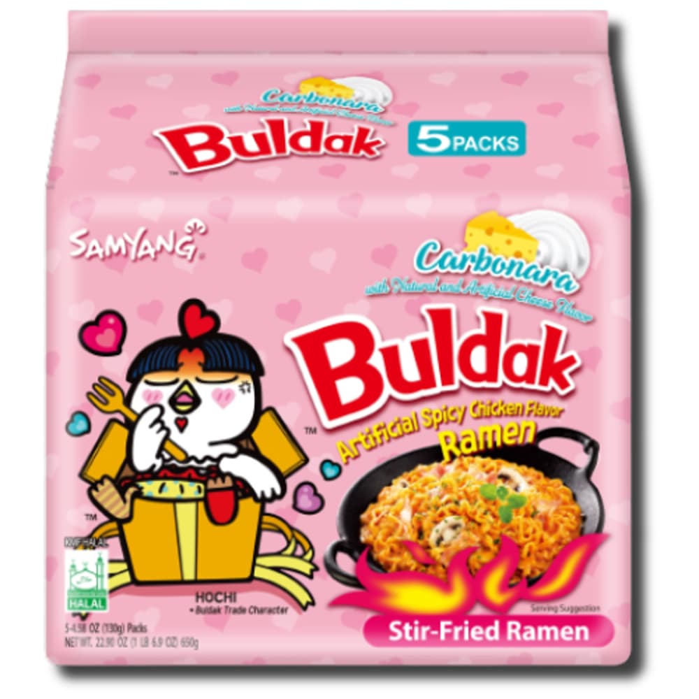 SAMYANG Buldak Hot Chicken Carbonara  (5x140g)